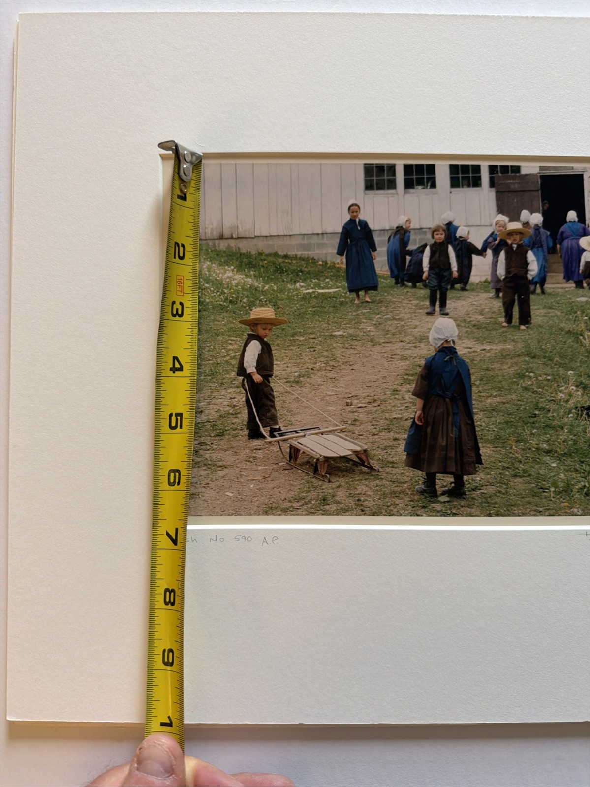 Bill Coleman Signed Amish No 590 AP Artist Proof ORIG Photograph Children Barn