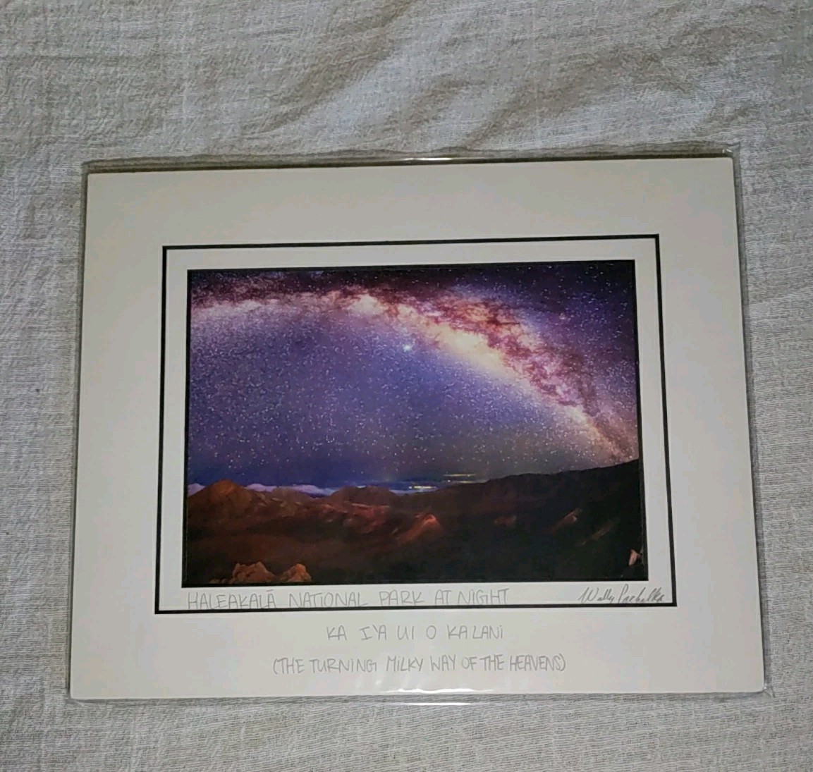 MILKY WAY OVER MOONLIT HALEAKALA CRATER, MAUI, HAWAII by Wally Pacholka