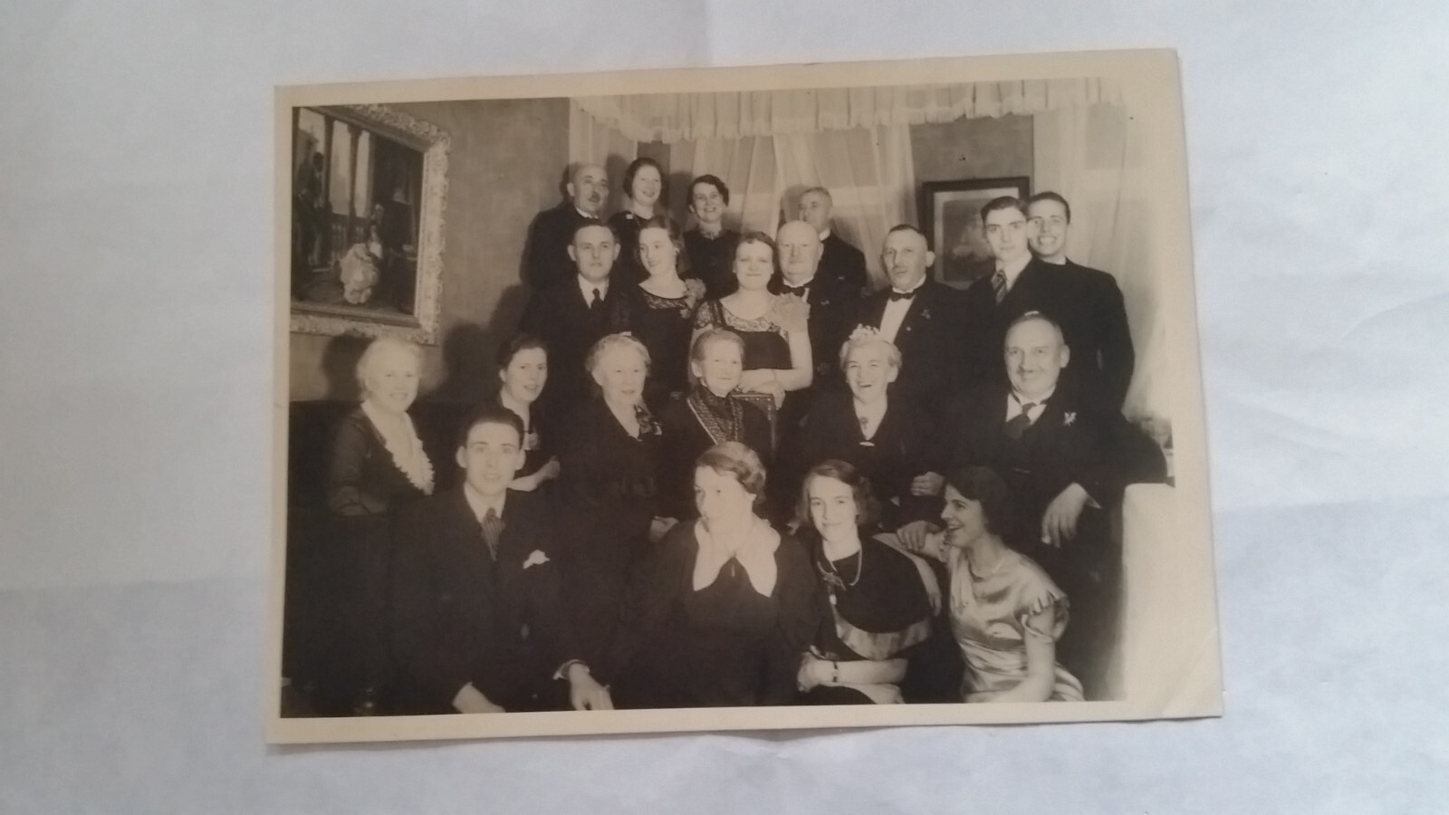 Photo Large Format 43 Silver Wedding Circa 1930s Approx 13x18cm
