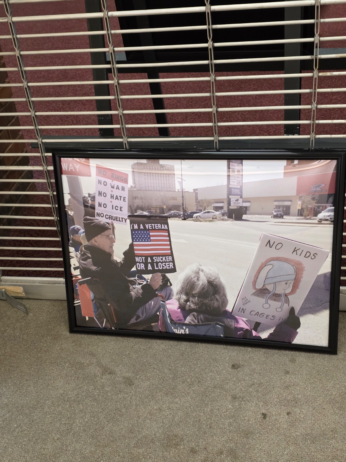 Original framed Photography from No Kings Protest on 03/28/2026 Central Illinois