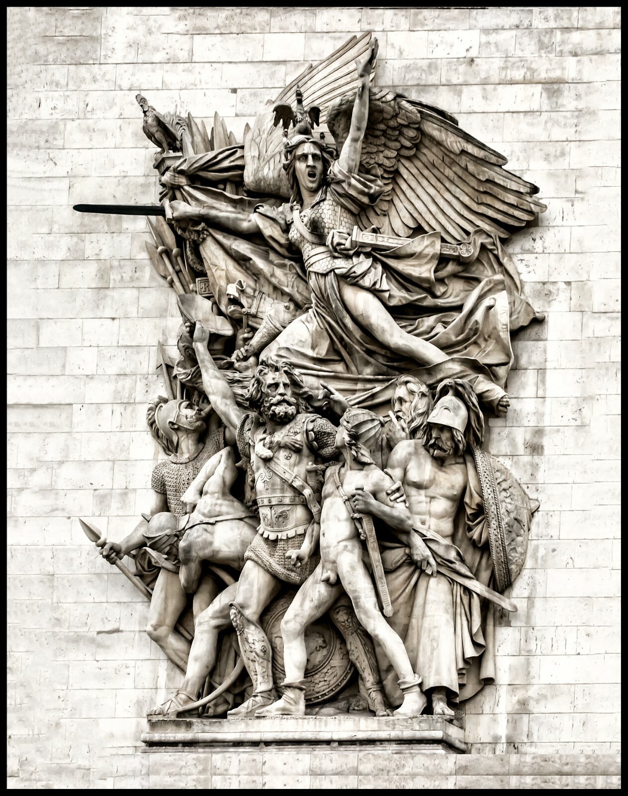 Winged Warriors 11″ x 14″ Black & White Photograph (CDG171224023611x14)