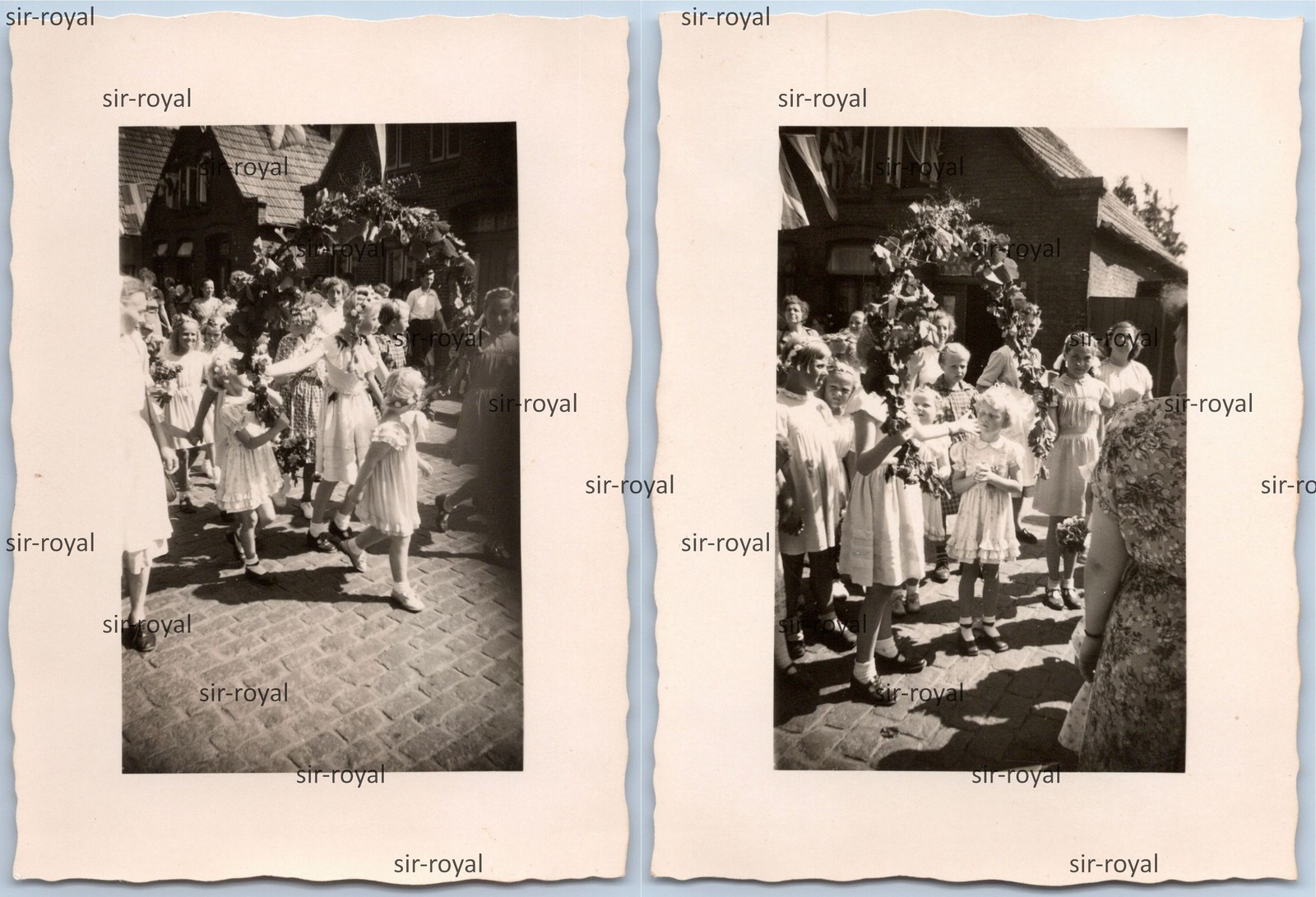 2x Tönning 1950s – Pageant Harvest Festival – Photo 6x8cm