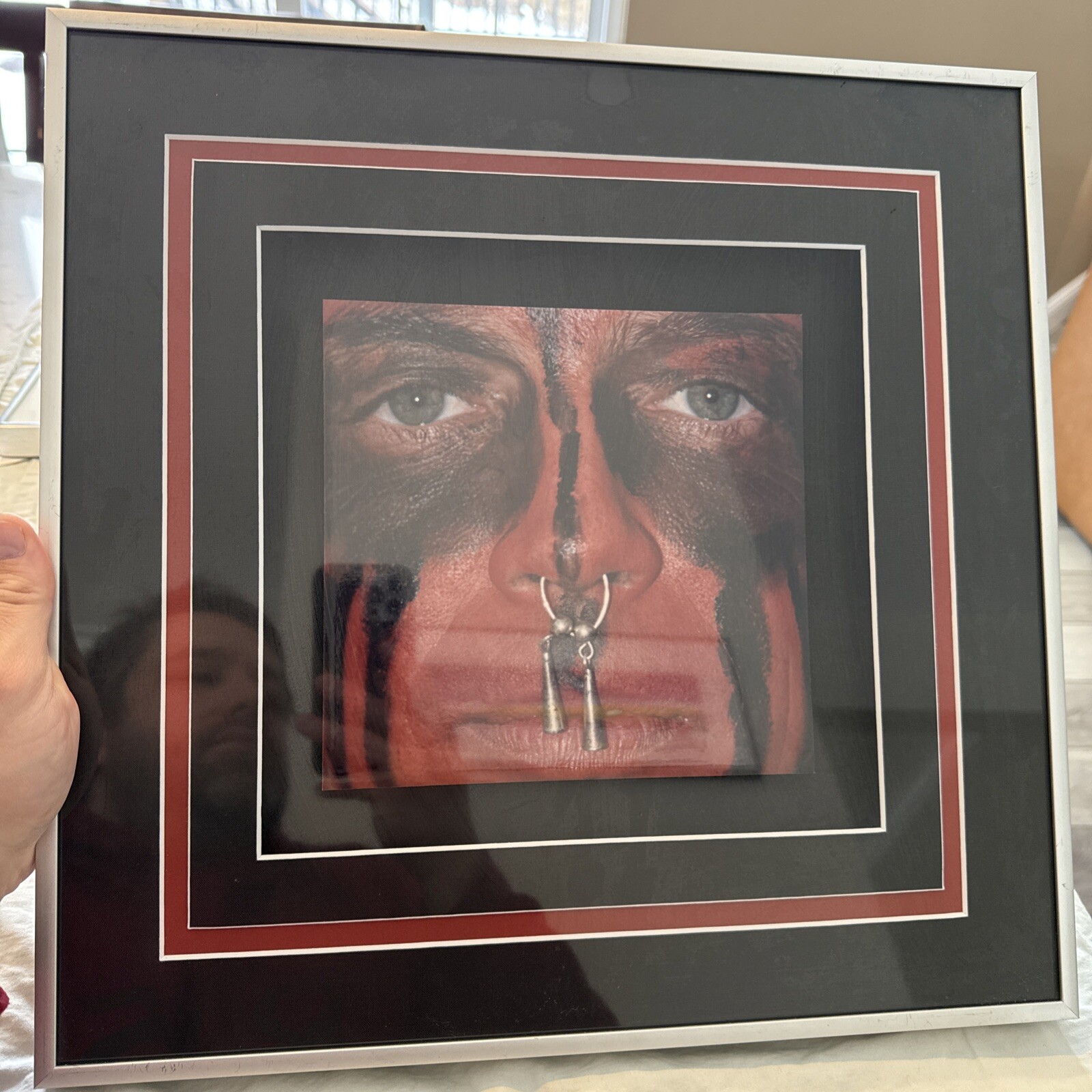 Framed Native American Art Photography Warrior Face Paint Hutnick Photographer
