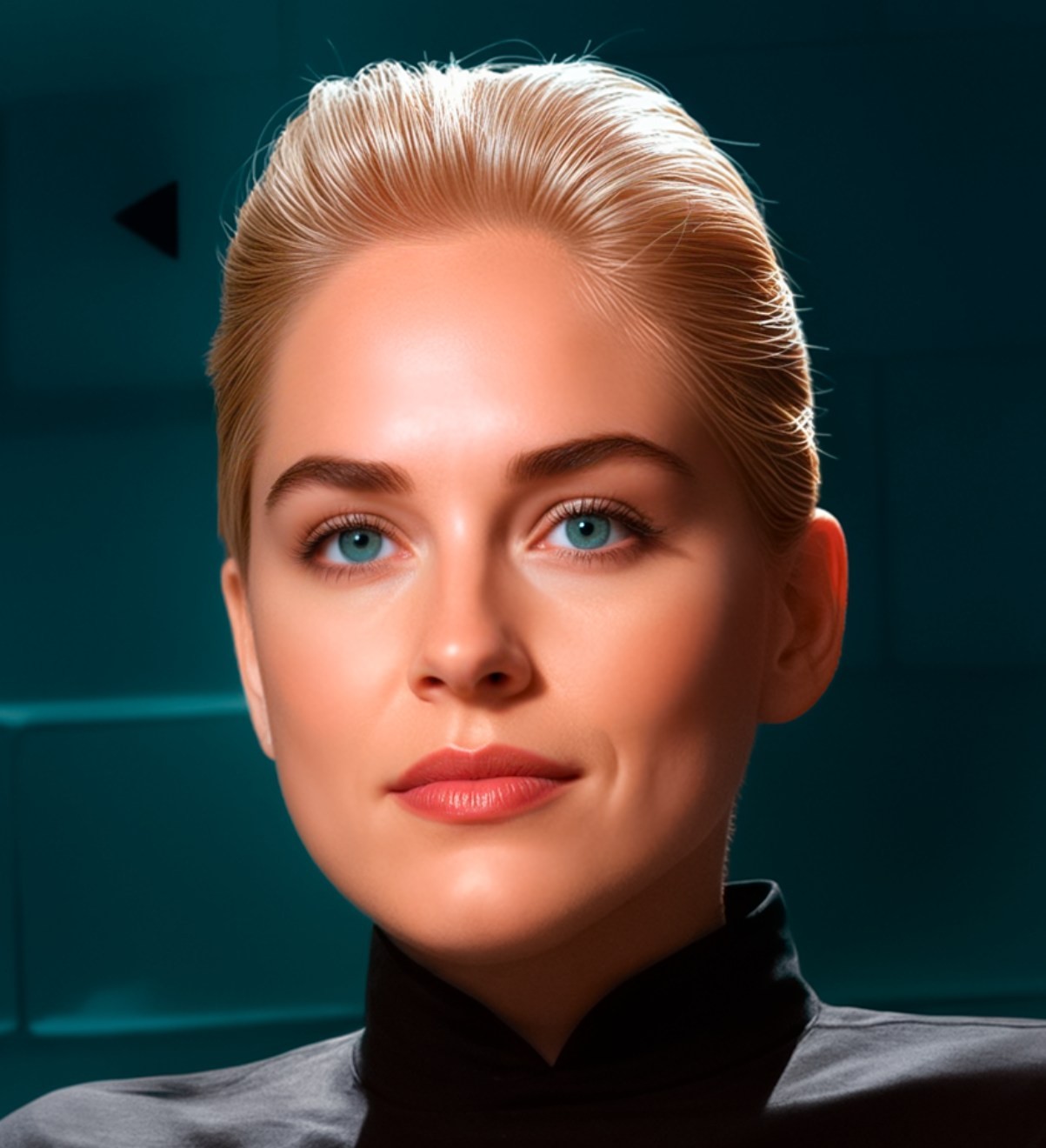 Sexy Sharon Cosplay Basic Instinct in Black Dress Metal Sign Wall Art 14″ x 11″
