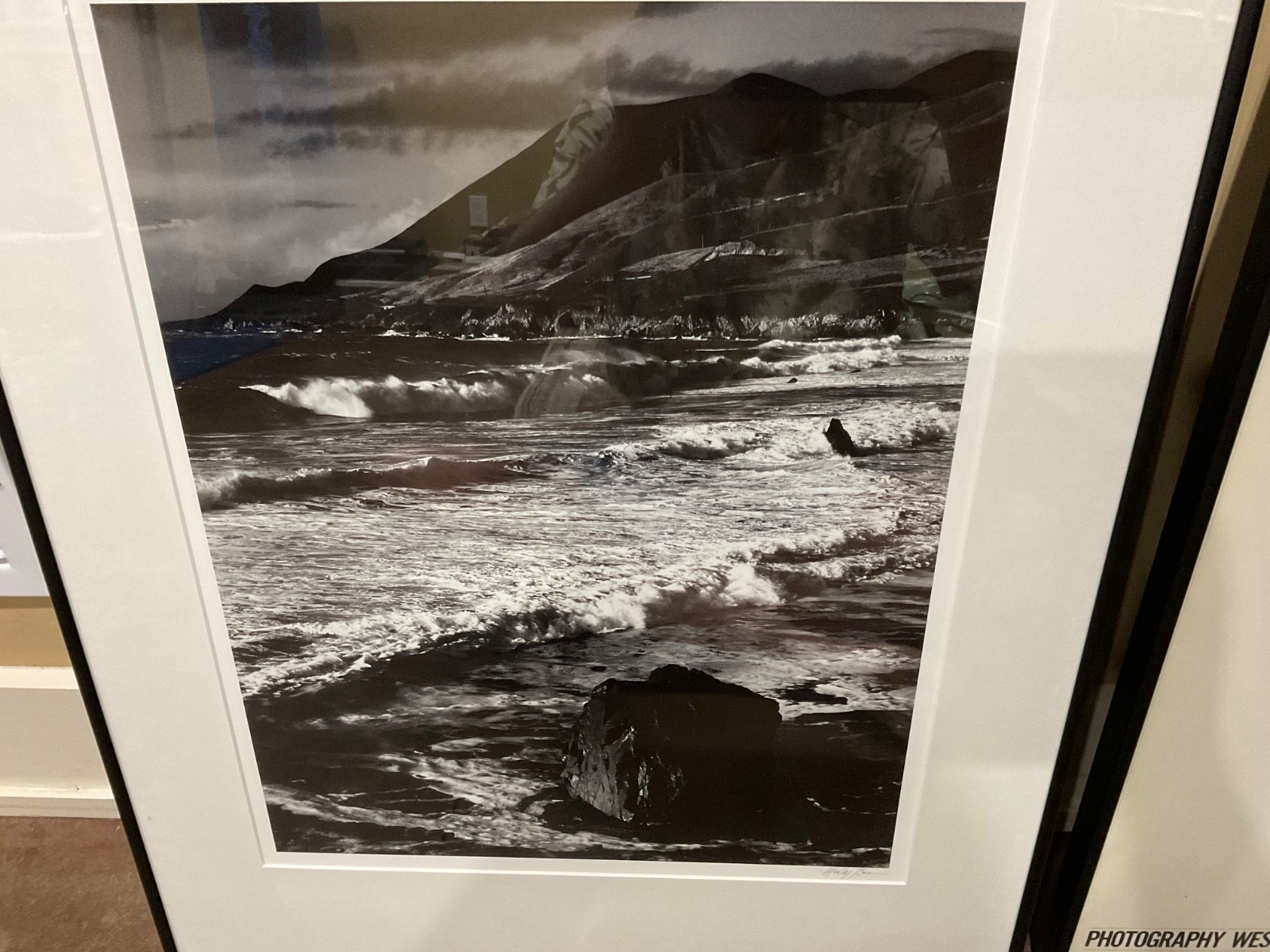 Winter Surf, Garrapata, Sur Coast, 1966 by photographer Morley Baer Signed!!