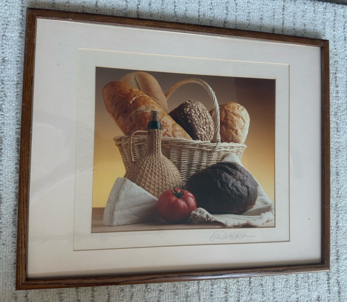 Vintage 1991 Grace Natoli Sheldon Signed Framed Photo Kitchen Art Still Life
