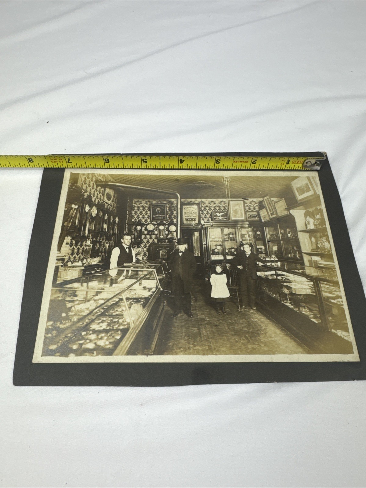 Vintage Dated 1912 Watch & Jewelry Store Photograph