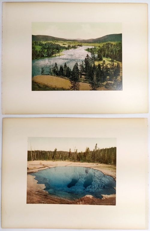Photo: Yellowstone National Park – Hayden Valley, Morning Glory Hot Spring. 1903