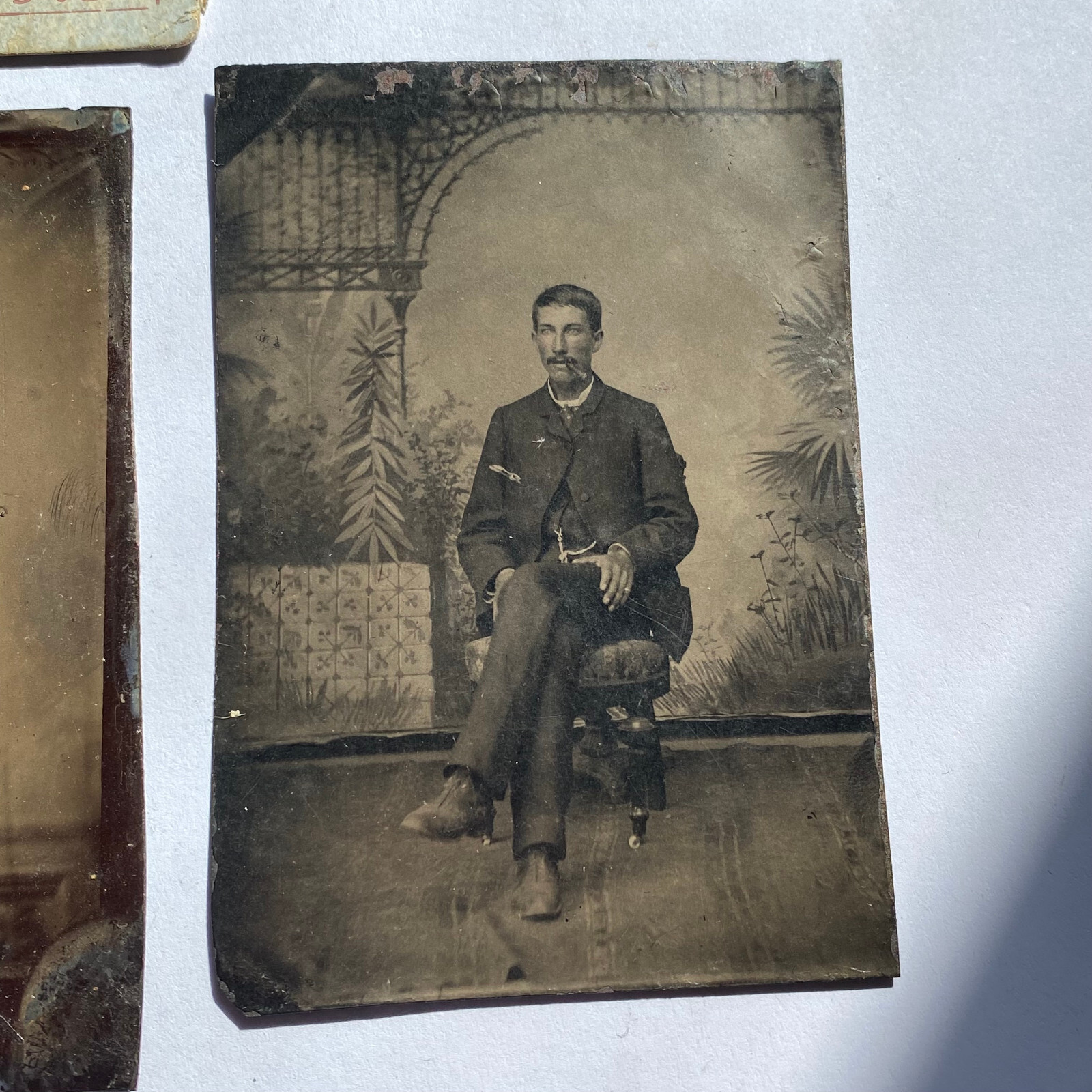 1800s Tin Type Photos Photographs Western Studio Portraits – H. S. Brown ?