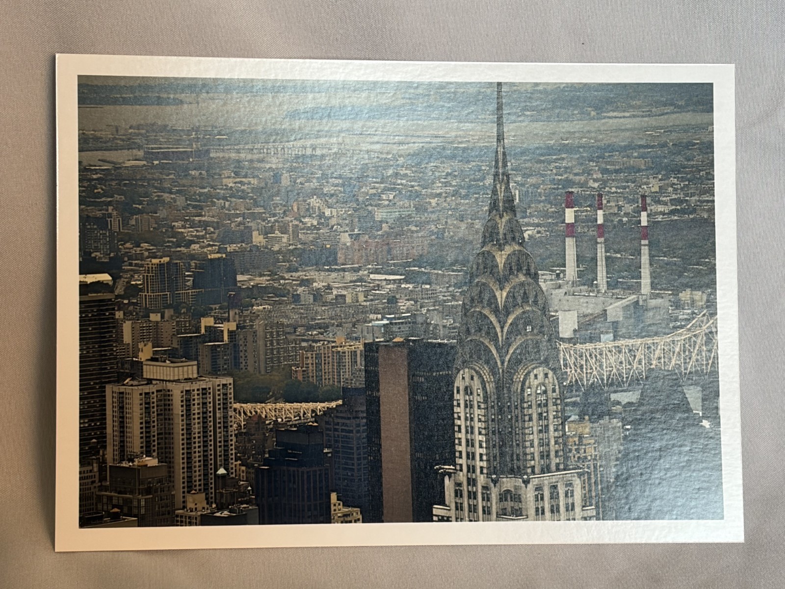 Original 5×7 NYC Photo Print, Top of the Chrysler Building – by 26ShadesofGreen