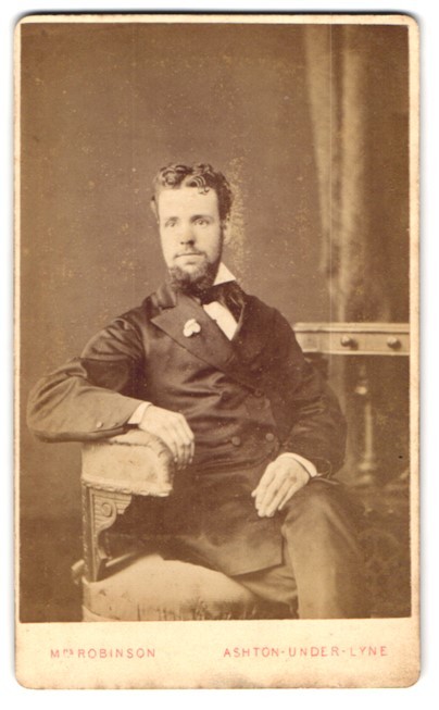 Photograph Mrs. Robinson, Ashton-Under-Lyne, 216, Stamford Street, Young Gentleman