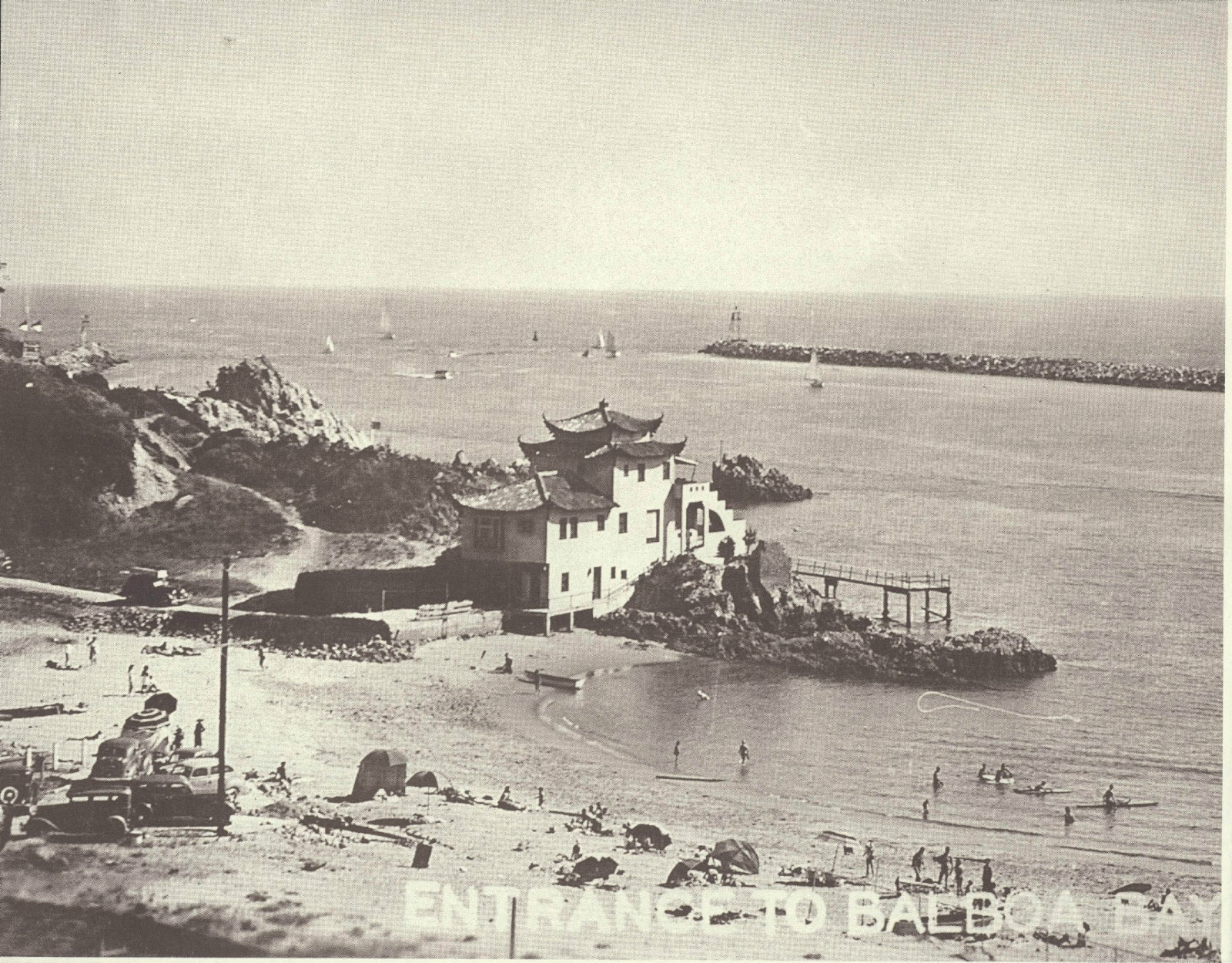 NEWPORT BEACH Corona del Mar CHINA HOUSE Cove BALBOA BAY Print 1151 11″ X 14″