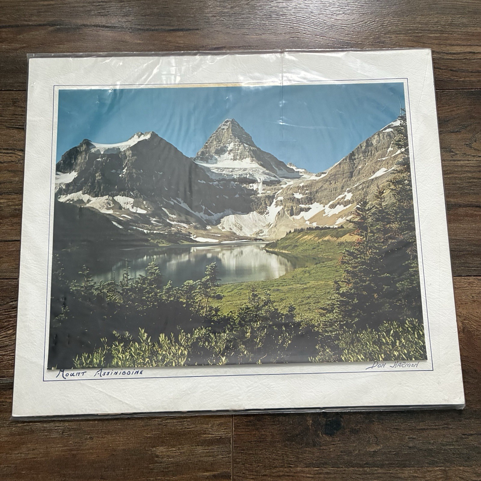 Photo Don Harmon Signed ‘Mount Assiniboine’ Photograph (11”x14”) 14”T 16”W