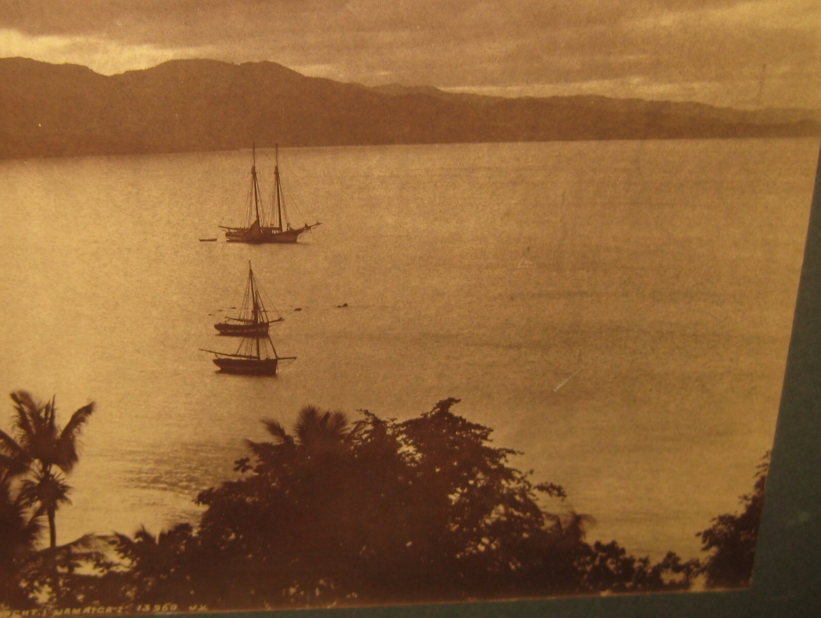 Original JAMES VALENTINE ‘Montego Bay (Moonlight) JAMAICA Albumen PHOTOGRAPH