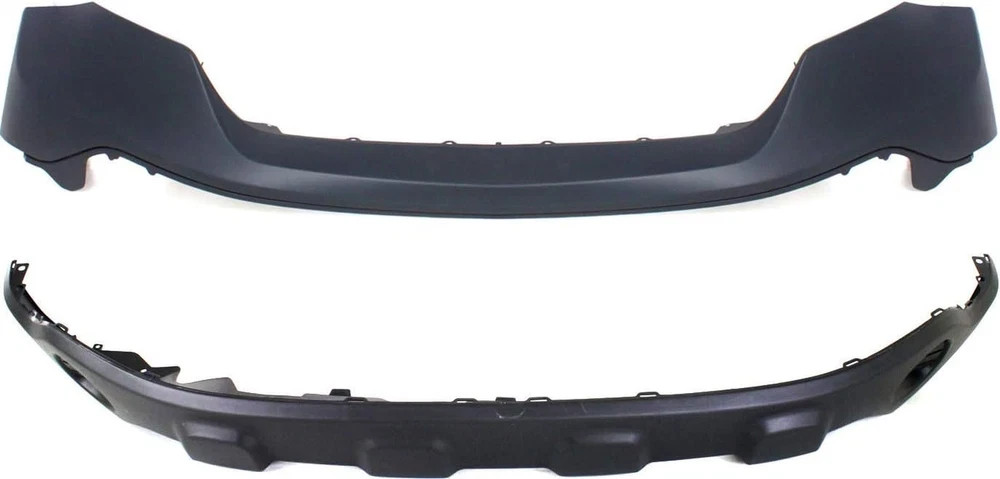 Front Bumper Cover SET for Honda CR-V 2007-2009, Primed Upper, Textured Lower, F