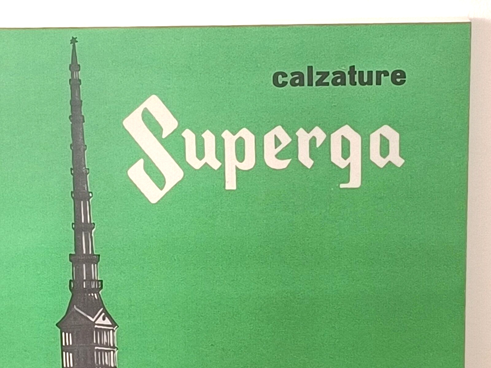 SUPERGA Advertising Poster Shoes, Vintage, Sign