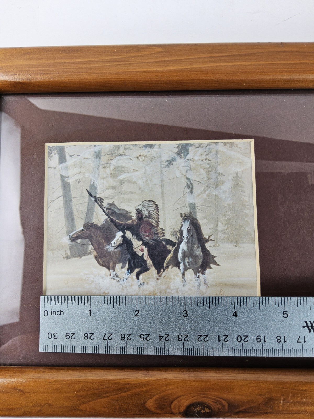 Marguerite Fields Lithograph “Mystic Warriors” Framed Matted Arrowhead Art Print