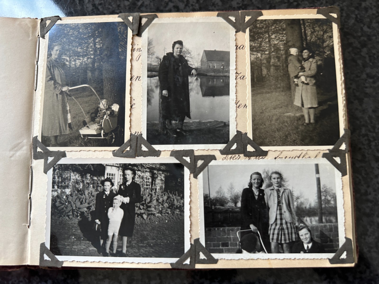 Old photo album civilian with defects, from 1919 281025/92