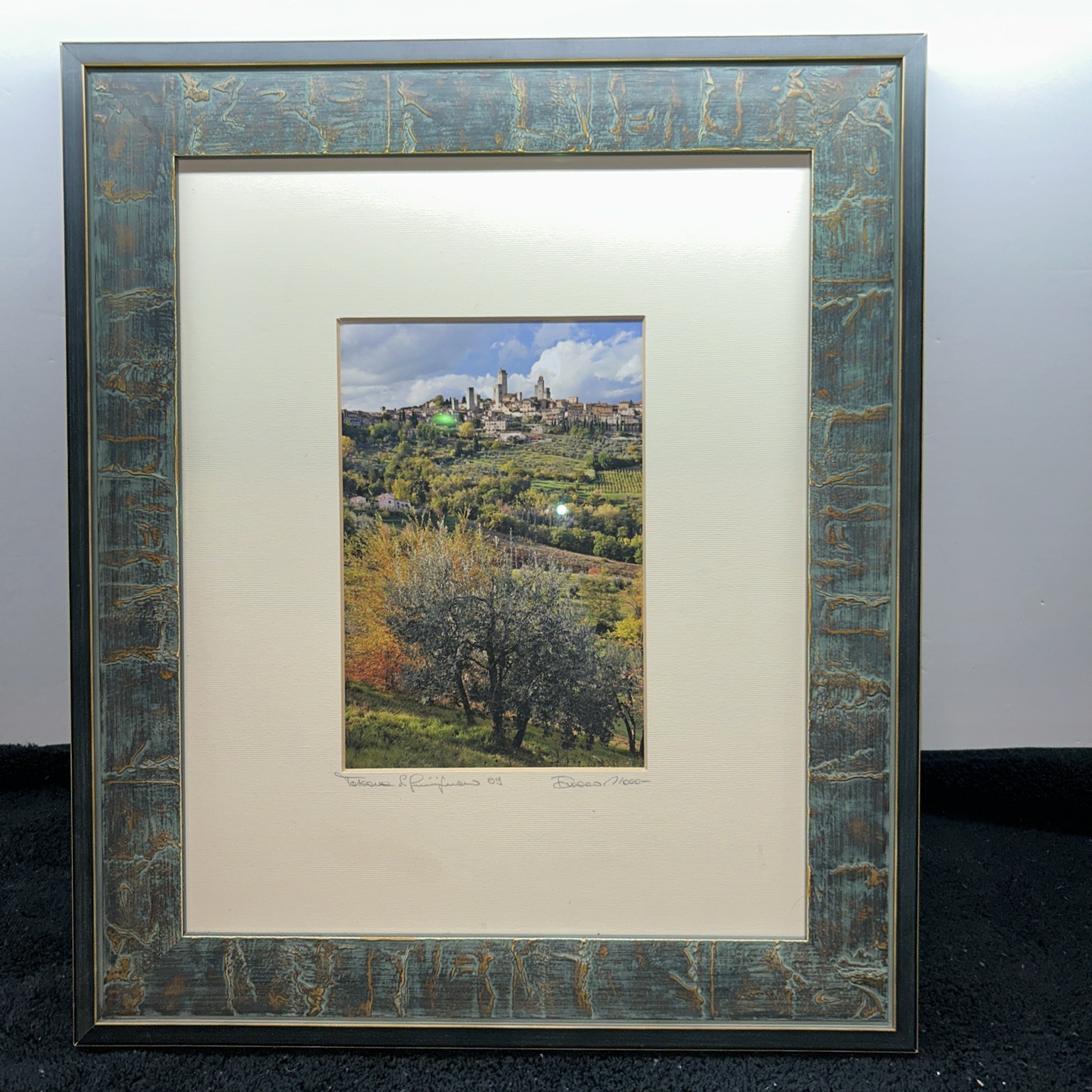 Duccio Nacci Signed Tuscany Photograph 2009 “Toscana, Francigena” Framed