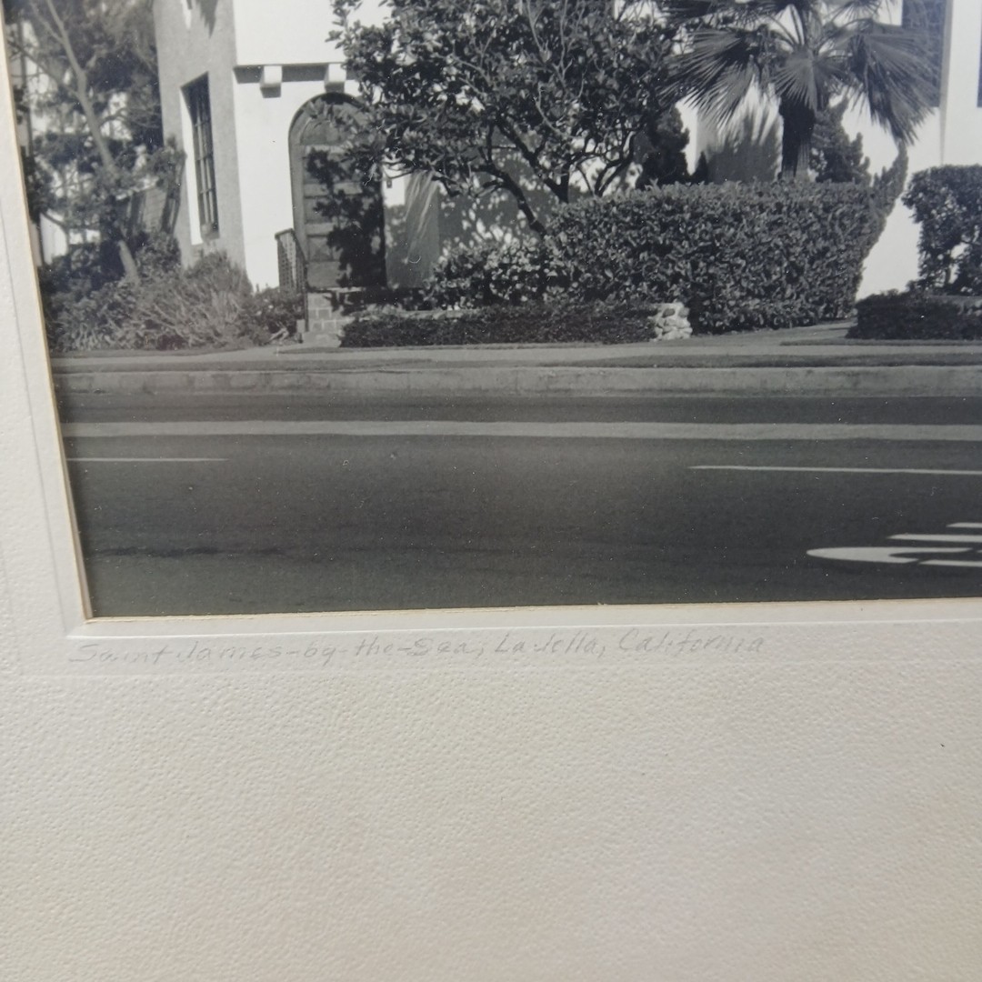 VTG 1974 St James-by-the-Sea SIGNED FW Simpson B&W Photo California Mission