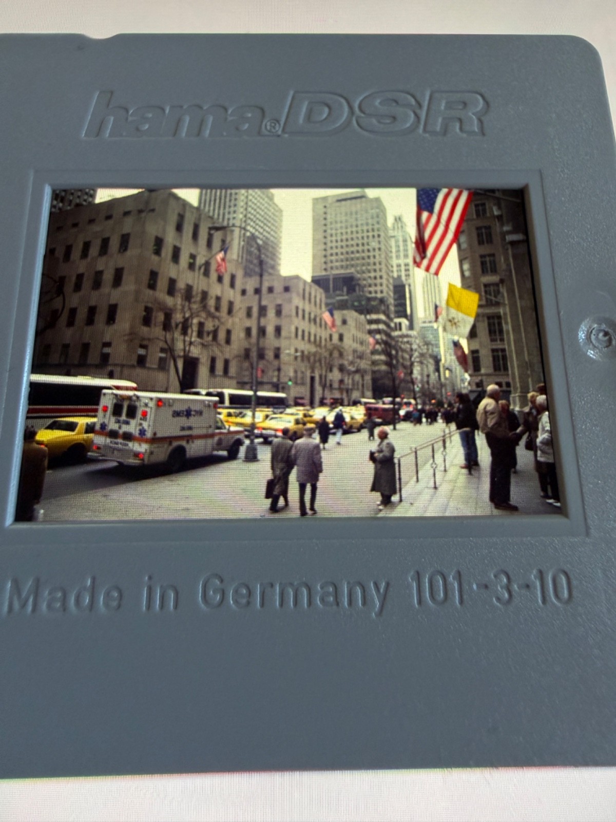 Slide 35mm Slide Street Scene New York City Manhattan Yellow Cabs Fifth Avenue 7