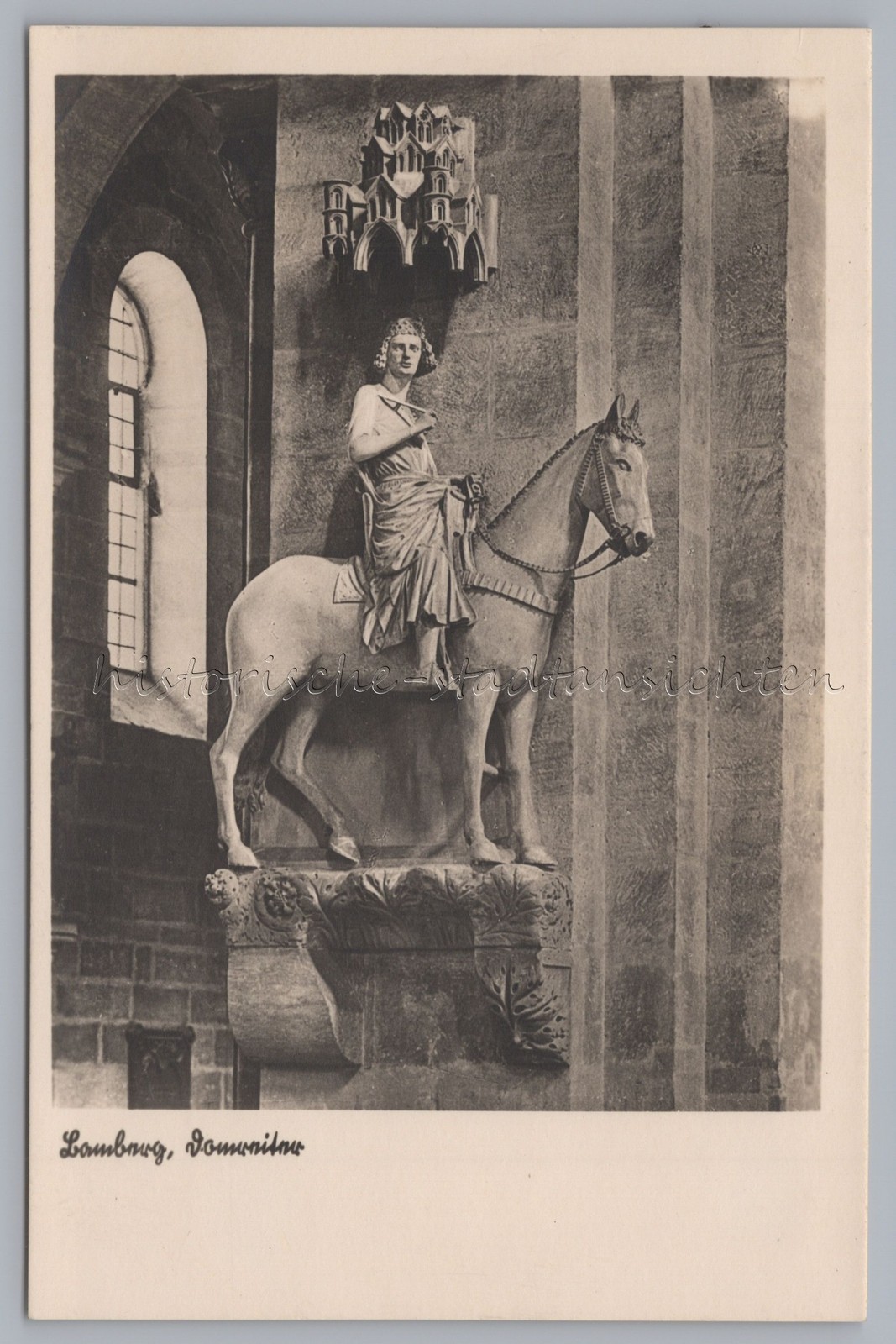 Bamberg 1949 – Cathedral Rider – Old Photo 1940s