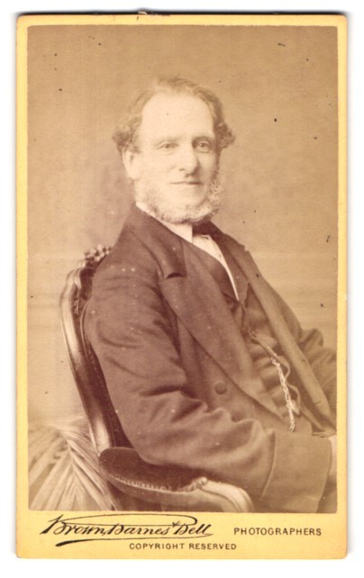 Photograph Brown Barnes Bell, Nottingham, Exchange Walk, Portrait Gentleman with Chin
