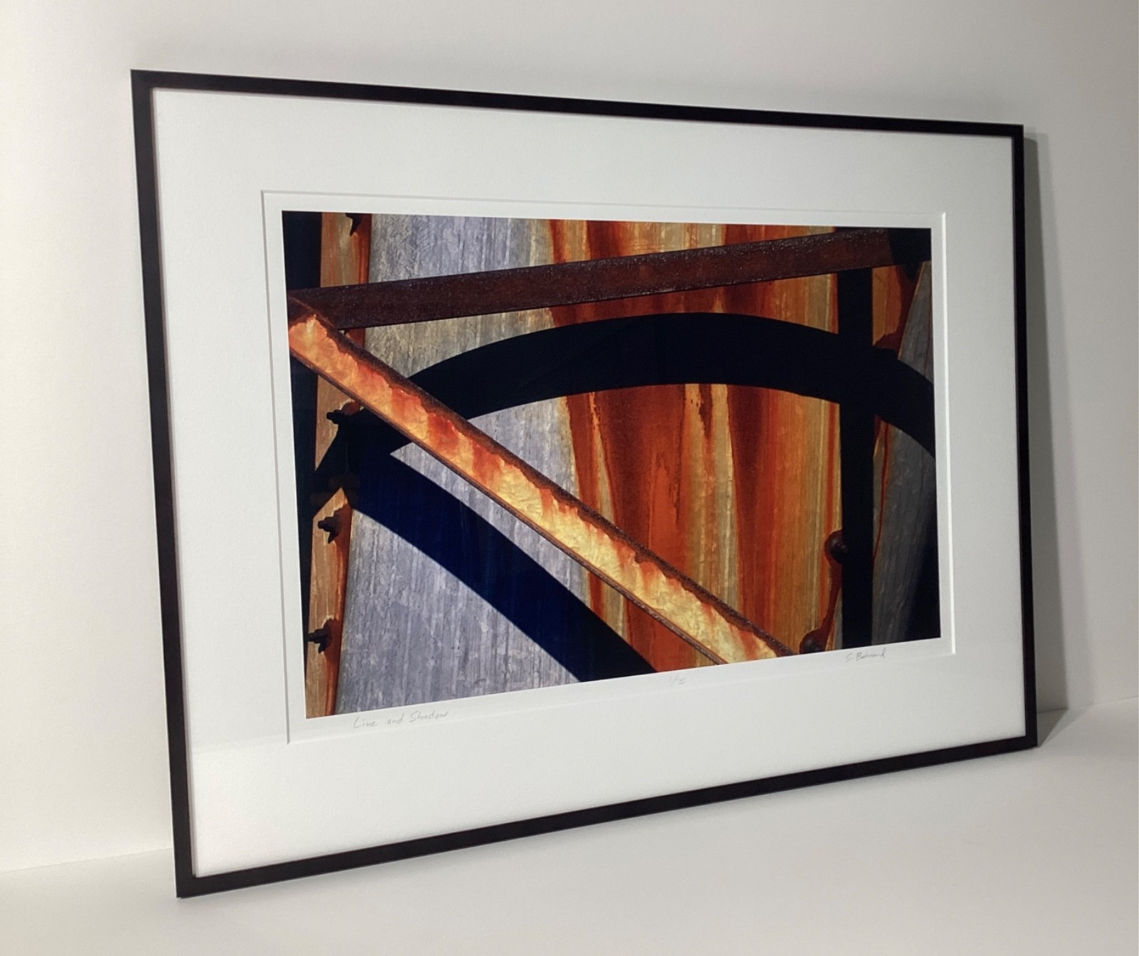 Fine Art Photograph Line and Shadow Silo Study Signed & Framed Limited Edition