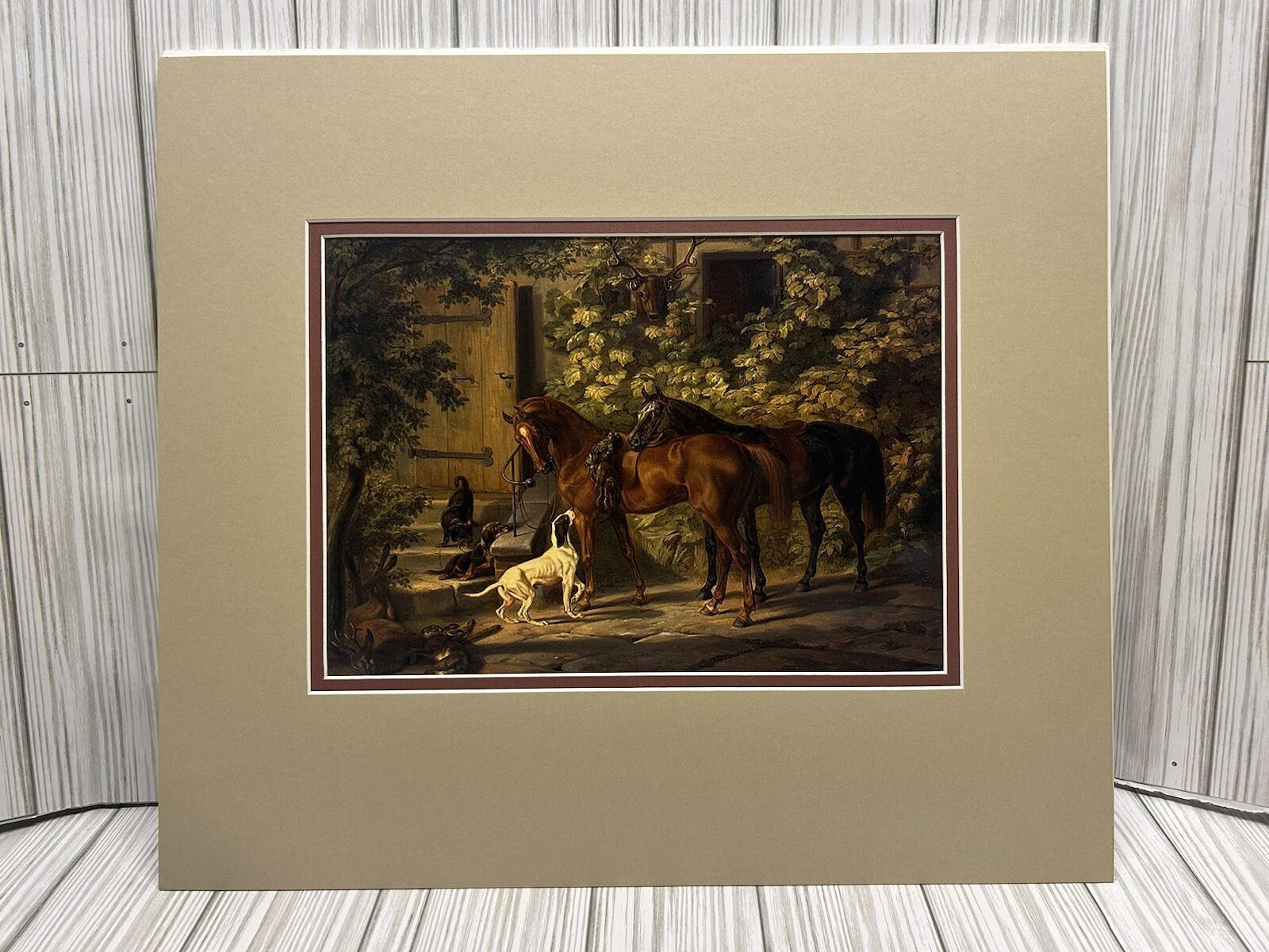Return from Hunting Horse Wall Art Photo Art Print Matted No Frame 16″ x 14″