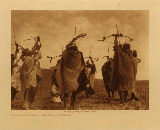 ATSINA CRAZY DANCE – THE FLIGHT OF ARROWS – By Curtis, Edward S Print – SALE !!
