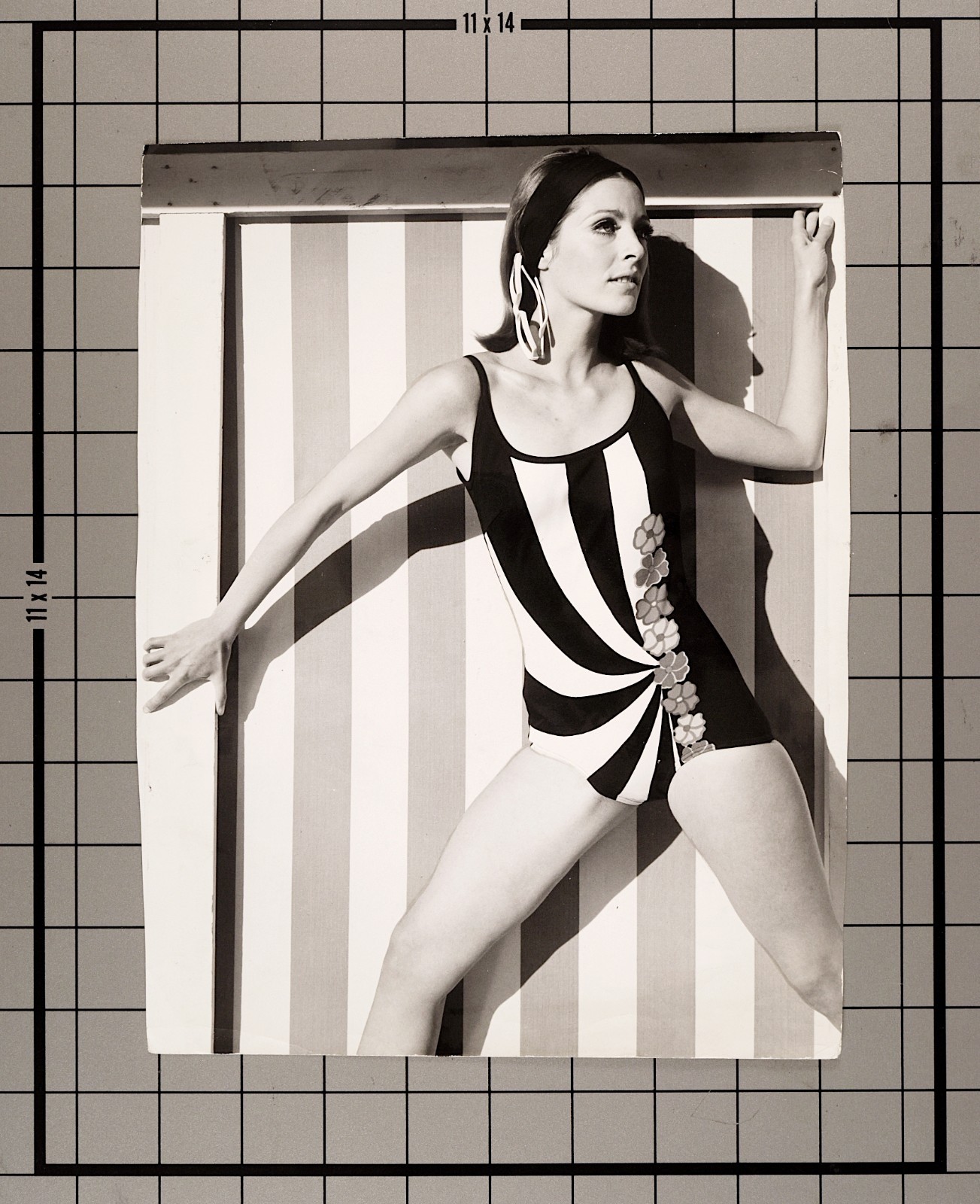 Vintage 1966 Gunnar Larsen Paris Avant-Garde Fashion Silver Gelatin Print Photo