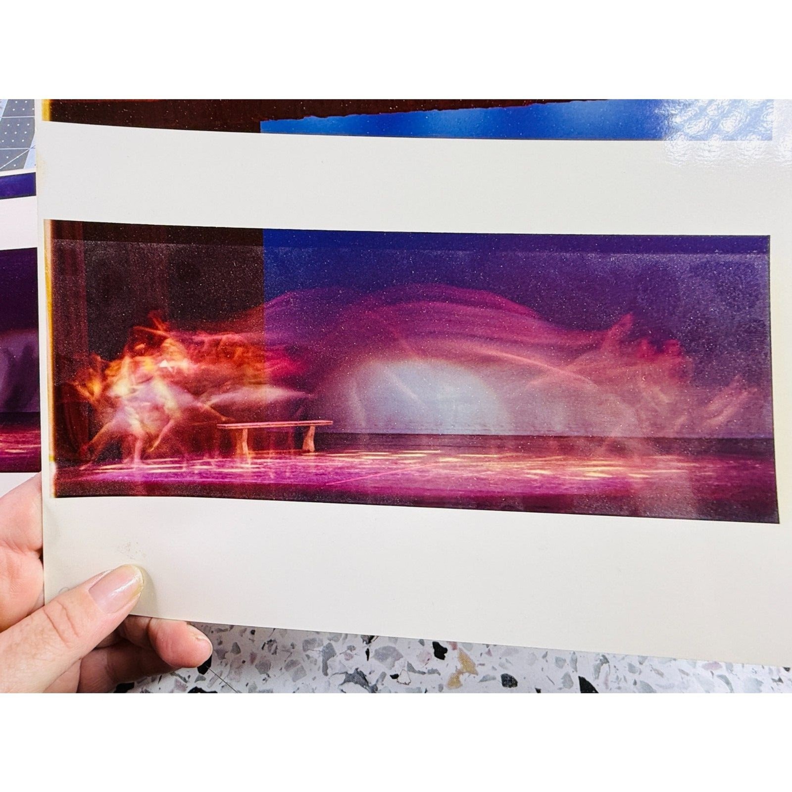 Vintage Long Exposure Ballet Dancer Photograph Gallery Ghostly Movement