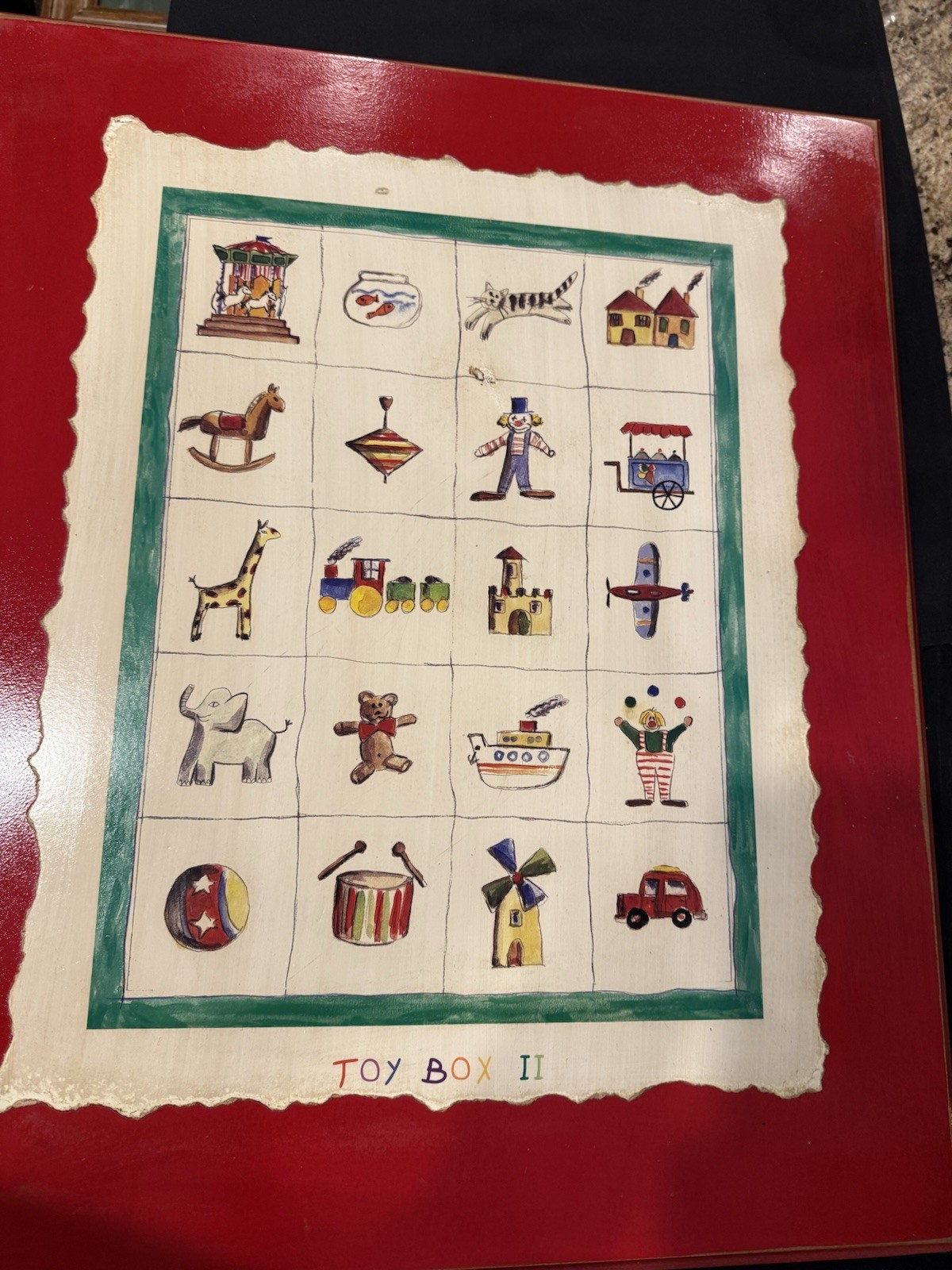 20 x 24 Vintage Vanguard Art Print Toy box II