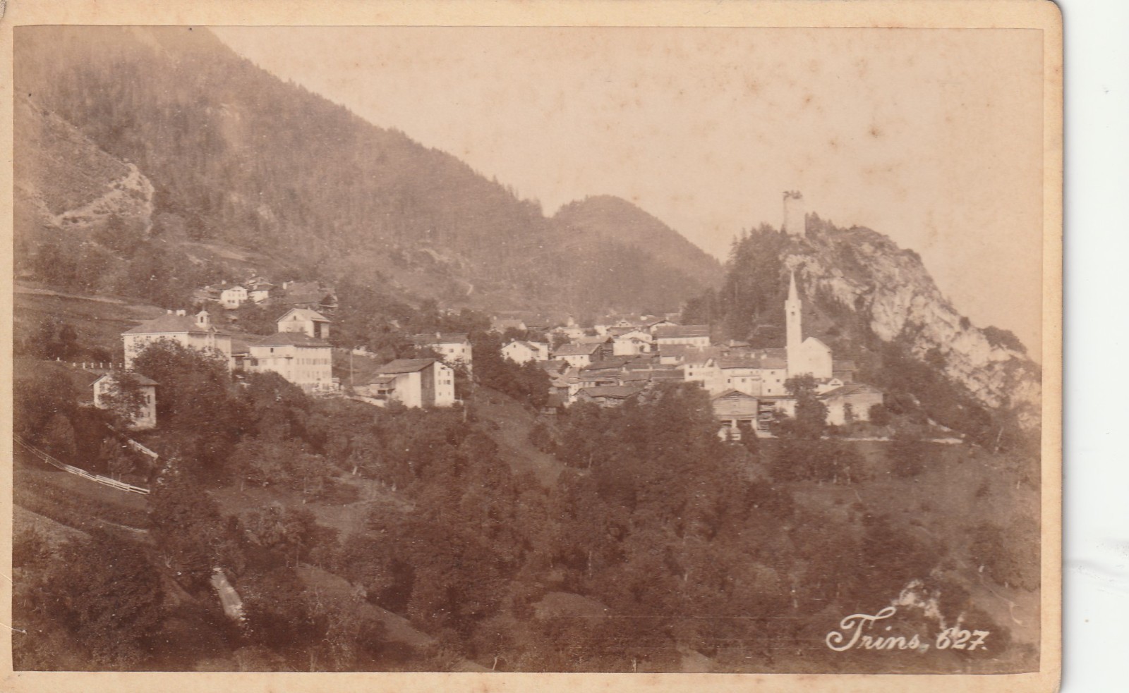 Cabinet Photo Trins Tirol Austria Local View 1900