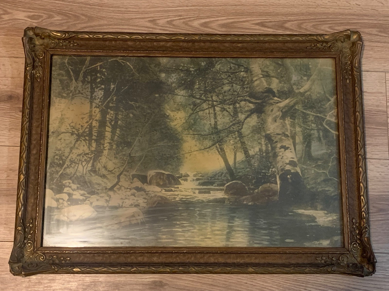 Early 20th Century Pictorialist Fine Art Photograph 16×24 Large Format Landscape