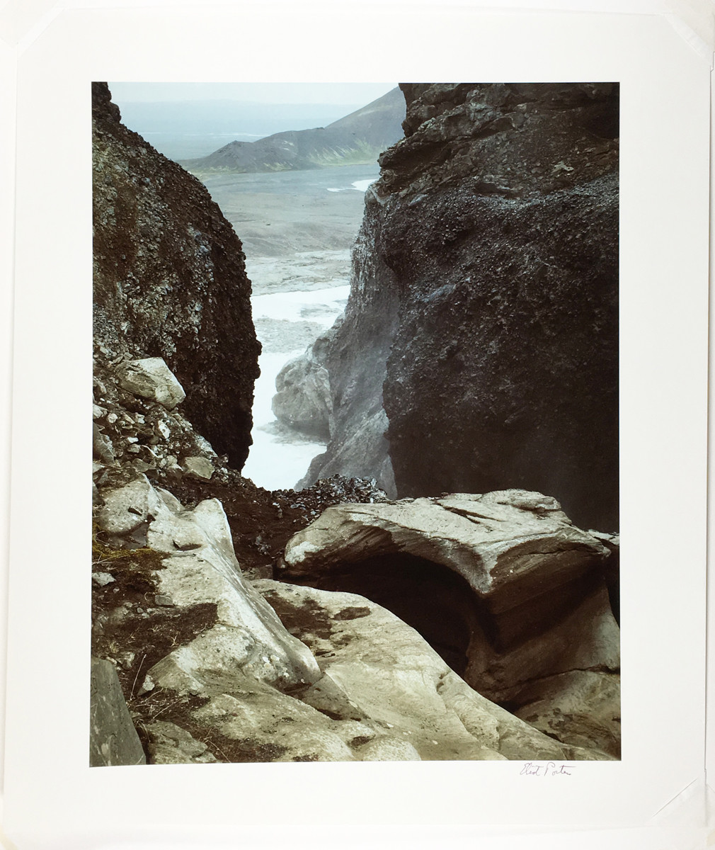 Eliot PORTER: Waterfall, Iceland, 1972 / Cibachrome / SIGNED!