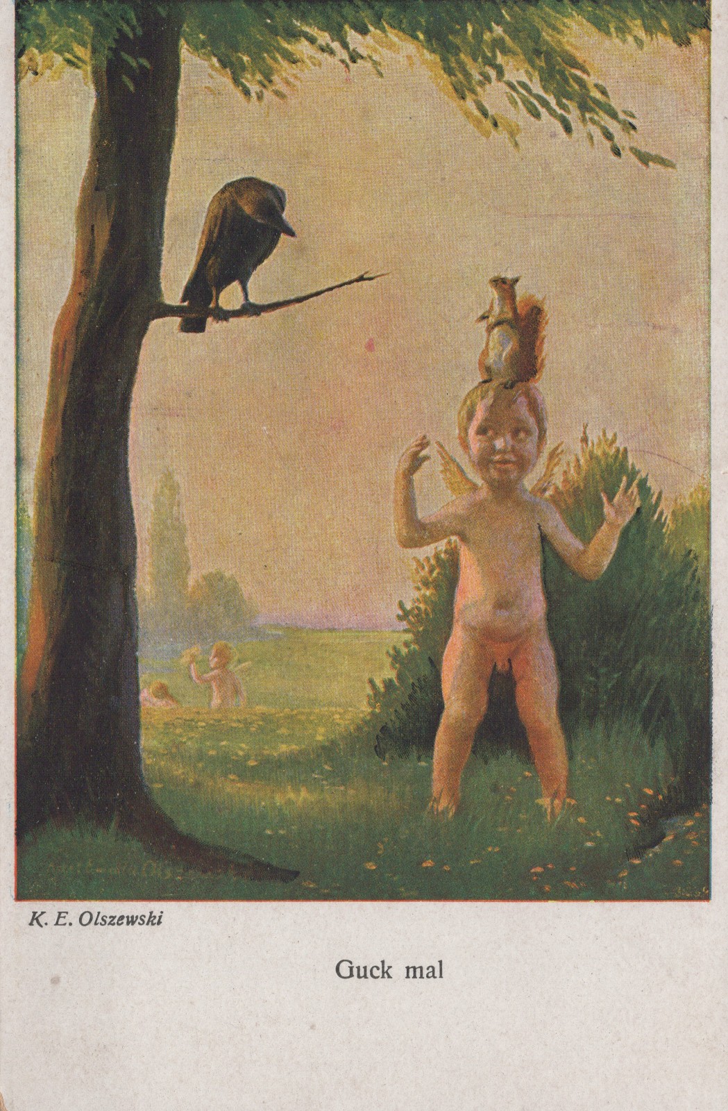 Postcard K.E. Olszewski Guck mal Gallery Munich Master No. 510