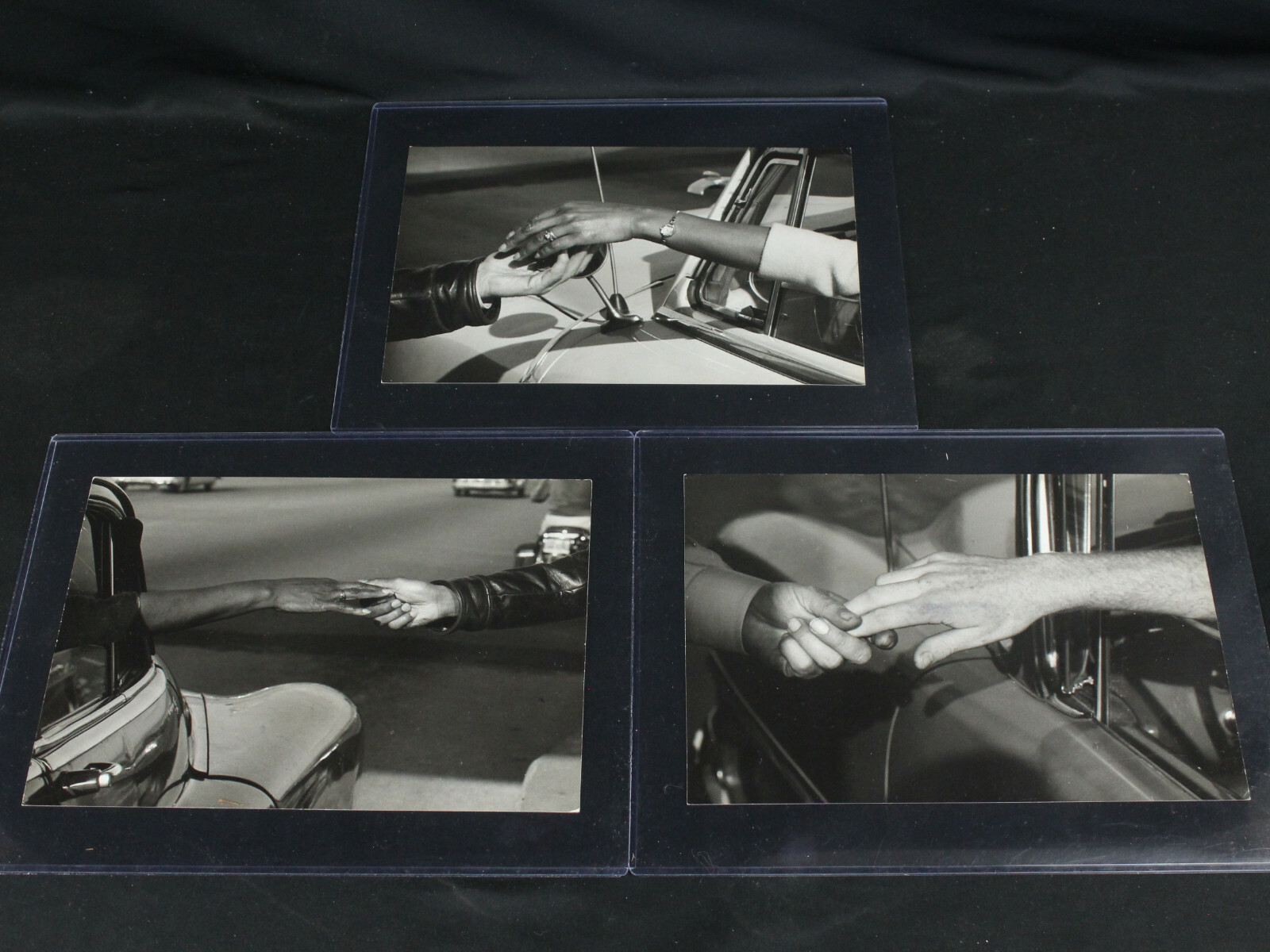 3 Powerful Vtg Joe Munroe Silver Print Photos Hands Civil Rights Black Americana