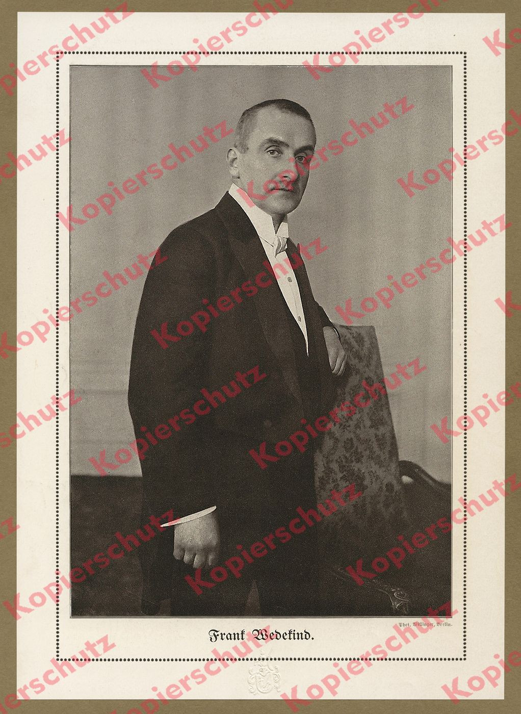 Willinger photo Frank Wedekind writer theater Berlin expressionism 1918