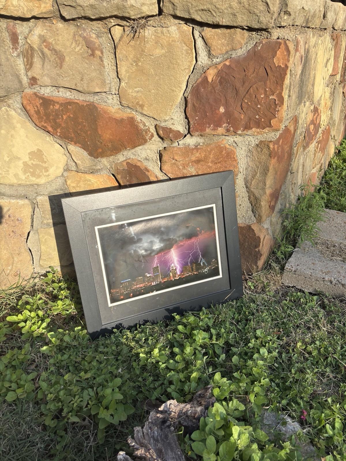 Signed Framed Photograph by Award Winning Randy Smith. “Austin Light Show”