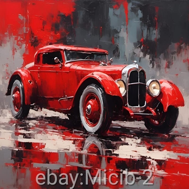 Digital Image Picture Photo Wallpaper Background Desktop Art AI Pic Vintage Car