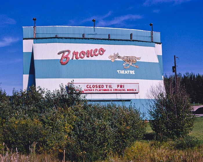 8×10 Vintage Bronco Drive-in Theater, Bemidji, MN. Free Shipping!!