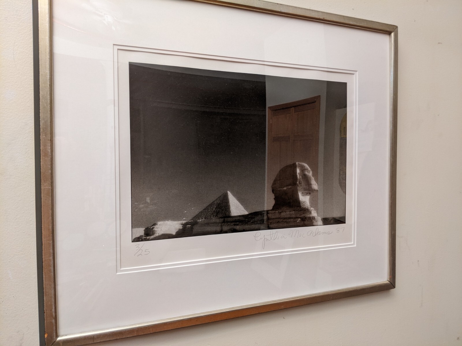 Cynthia Macadams RARE Original 1987 Signed B/W Photo Print LE 3/25 Egypt