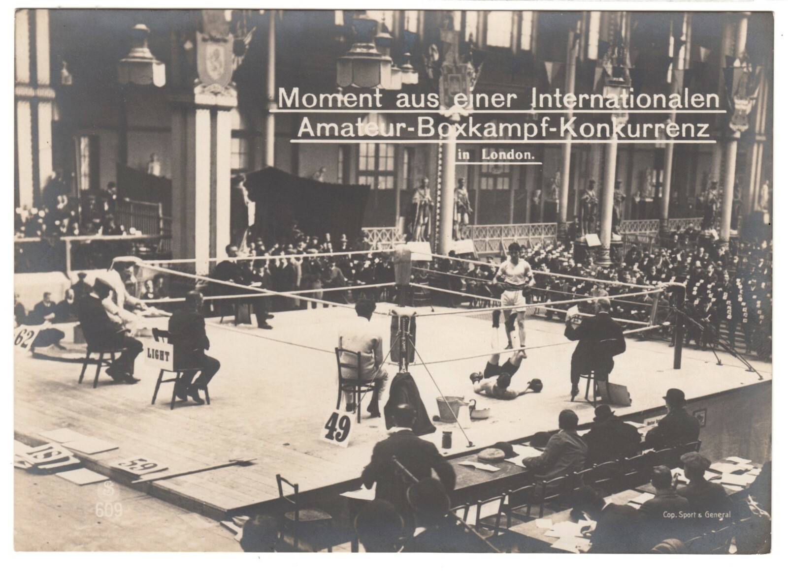 London UK Int. Boxkampf Boxen Boxer Sport Gross Foto (12,5 x 17,5 cm) um 1935