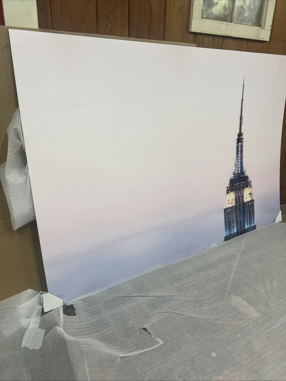 Empire State Building Giant Scale Plexiglass Mounted Photograph