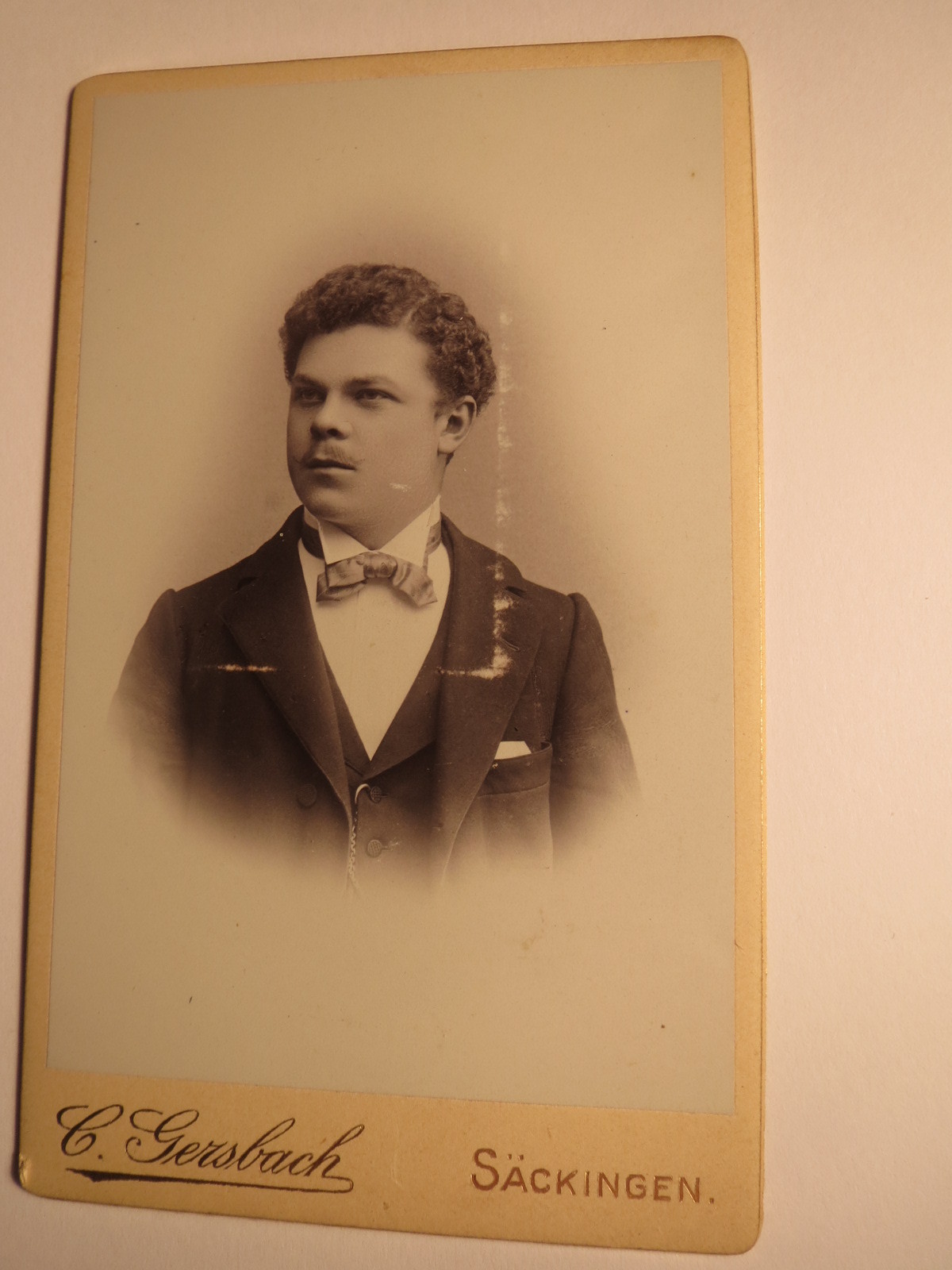 Säckingen – Otto Thoma as a man – portrait / CDV