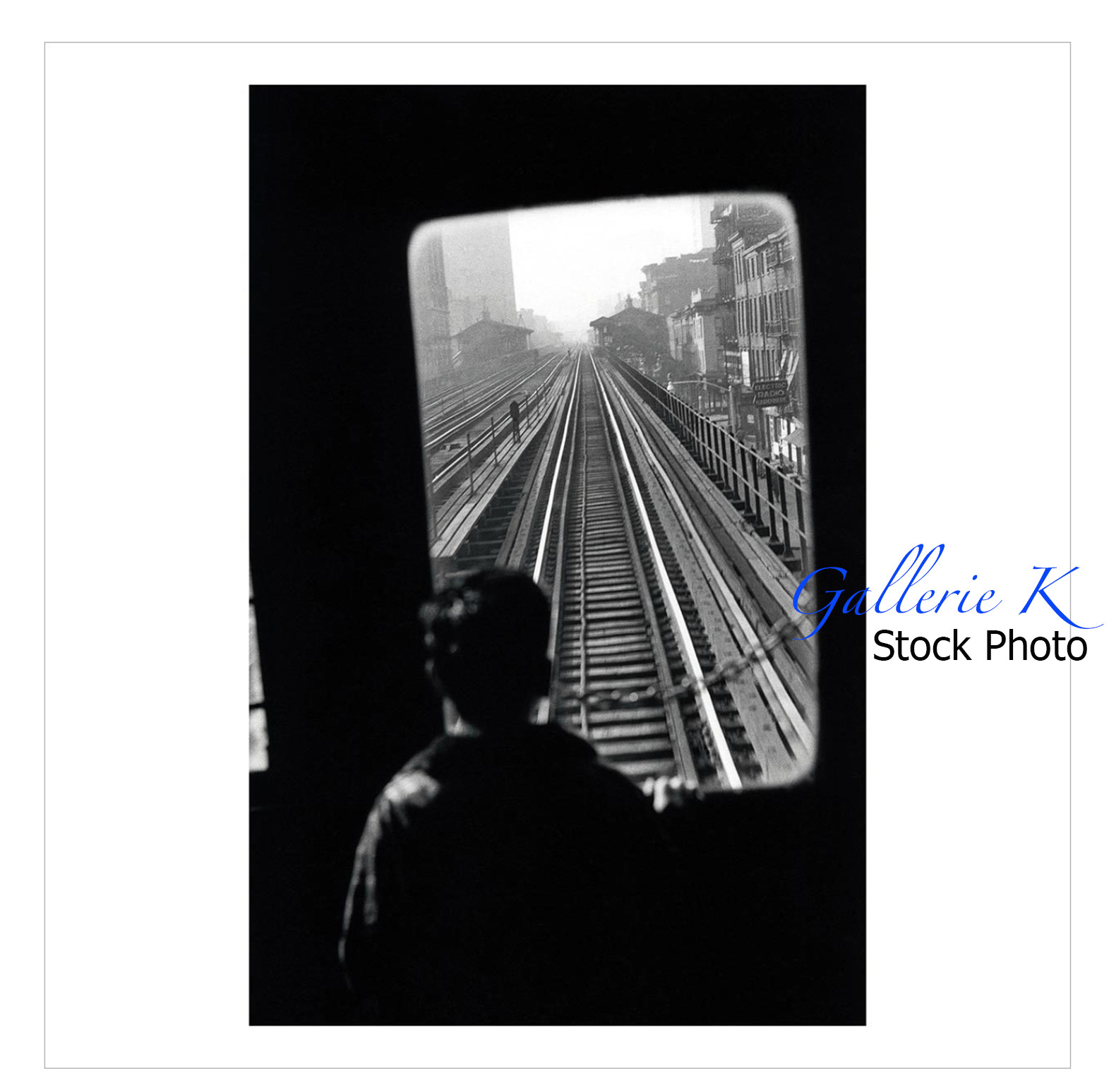 HAND SIGNED ELLIOTT ERWITT THIRD AVENUE EL 1955 MAGNUM SQUARE PRINT 2018 NEW