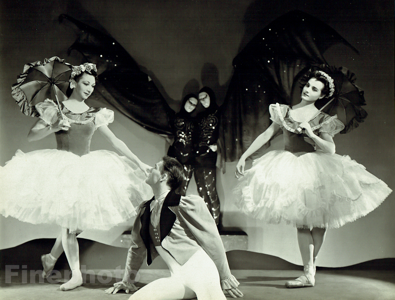 1936 NYC Ballet GEORGE PLATT LYNES Dance Costume THE BAT Photo Gravure Art 16×20