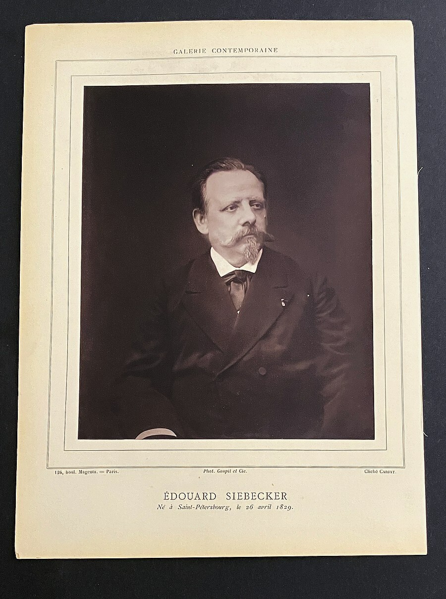 Etienne Carjat Vintage Galerie Contemporaine Photograph Edouard Siebecker 1876