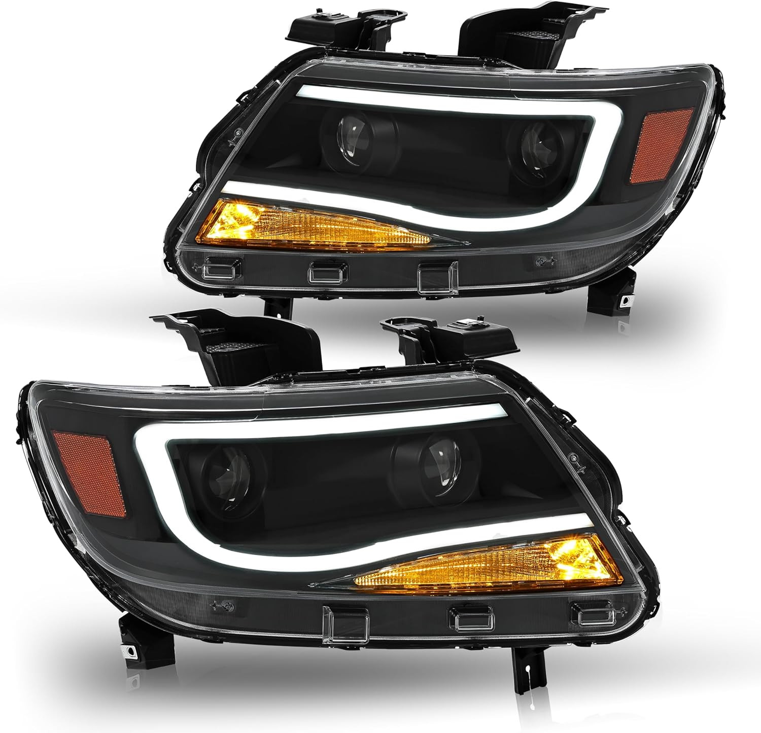 Pair Projector Headlights Compatible with 2015-2023 Chevy Chevrolet Colorado Rep
